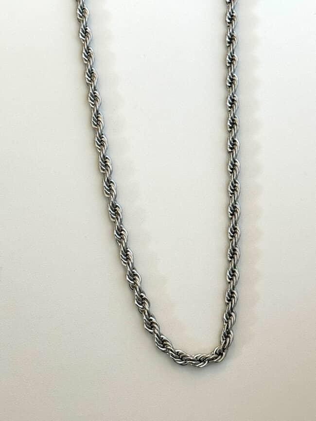 silver necklace