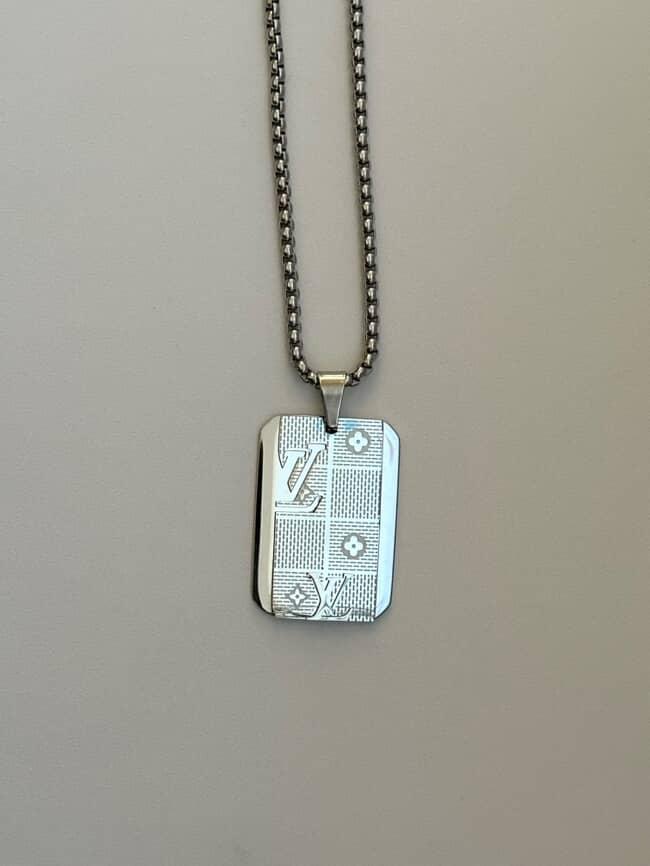LV silver necklace