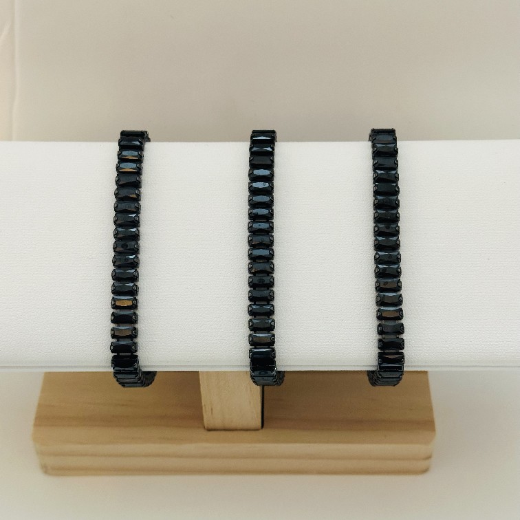 full black Tennis bracelets
