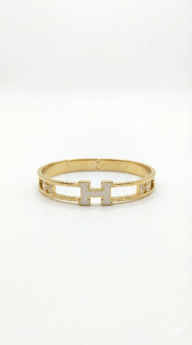 Hermis gold bangle